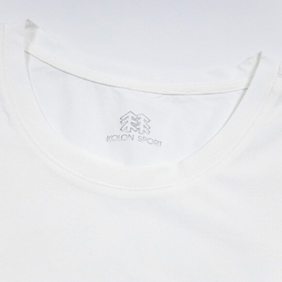 Simple White Round Neck Quick-Drying T-Shirt Kolon Sport - Picture 6 of 6